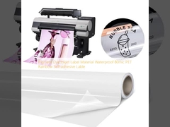 Materiale di etichetta a getto d'inchiostro a base di pigmento impermeabile 80mic PET Rainbow Self-adhesive Lable