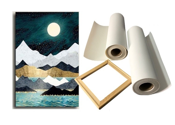 Tela stampabile Matte Artist Stretched del cotone del getto di inchiostro solvente di Eco di ampio formato