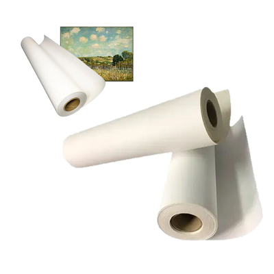 Rollo di tela di poliestere a getto d'inchiostro opaco e impermeabile per la stampa con inchiostro colorante per pigmenti