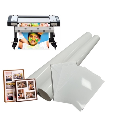 Stampa professionale 240gm Microporous Glossy RC Inkjet Paper Roll per stampante a getto d'inchiostro
