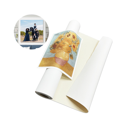 Tinta a getto 360gm Matte 100% di cotone Canvas Roll per Hp Stampa