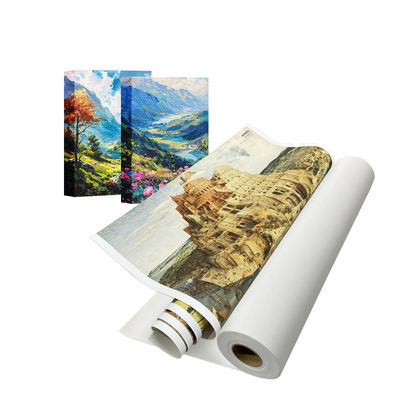 380gm Eco Solvent UV Latex Inkjet Glossy Polycotton Canvas Roll