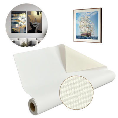 24' / 36' Pigmento Inkjet Grande formato Arte Acqueo Matte Canvas di cotone in bianco