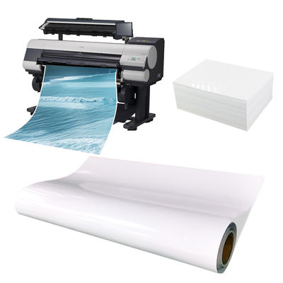 90gm adesivo da stampa a getto d'inchiostro con rivestimento lucido carta frontale per il materiale delle etichette