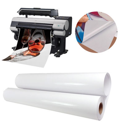 Materiali per etichette impermeabili a getto d'inchiostro 135gm Carta adesiva lucida