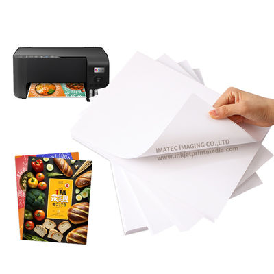 Carta adesiva semi-brillante a getto d'inchiostro a base di pigmento 135gm