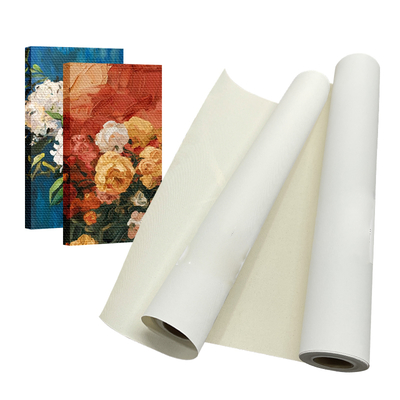 Stampa a getto d'inchiostro digitale Acqueo 380gm Polycotton Canvas Roll