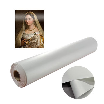 Rulli di tela in poliestere ad alta lucentezza 320 gm per la stampa di opere d'arte in gallerie e musei