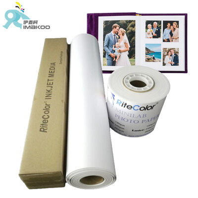 Carta fotografica con rivestimento in resina di pigmento resistente ai colori, impermeabile, lucida, carta a getto d'inchiostro per tipografie e fotografi