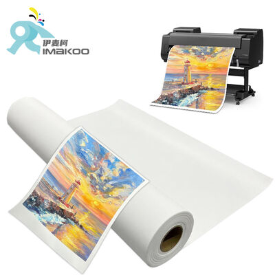 44 pollici Professional Fine Art 100% Polyester Canvas Rolls Wide Format Blank Matte 280gm per la stampa a getto d'inchiostro