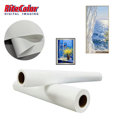 280gm Matte Finish Polyester Canvas Roll per la stampa a getto d'inchiostro con inchiostri coloranti a pigmento