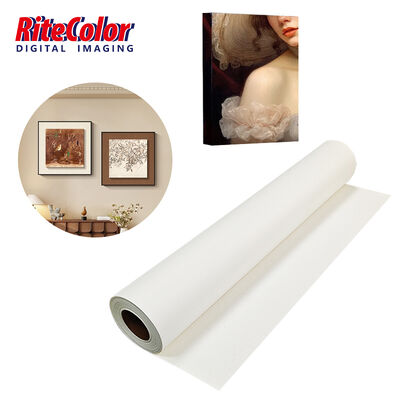 280 gm Superficie opaca Eco-solvente Compatibile Polyester Canvas Roll per tessuto da stampa a getto d'inchiostro