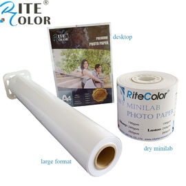 Rotolo lucido della carta di lustro della carta della foto del getto di inchiostro RC per stampa digitale Epson/di Canon