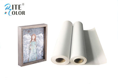 La tela opaca impermeabile Rolls del poliestere 280gsm sceglie il lato per stampa a getto di inchiostro di Giclee