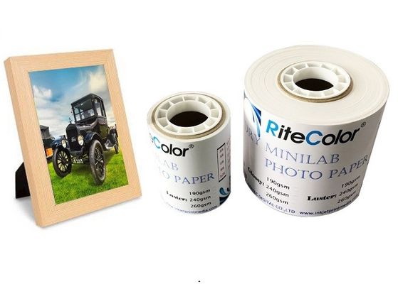 Foto asciutta Luster Waterproof Instant Dry Roll di carta del getto di inchiostro 190gsm RC Minilab